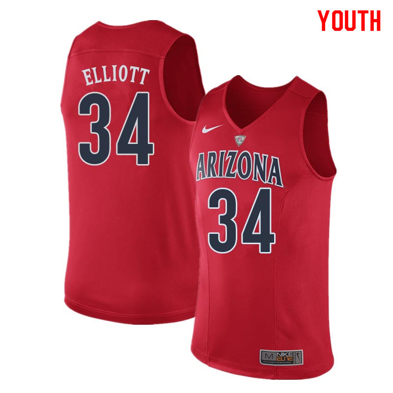 Youth Arizona Wildcats #34 Miles Simon College Basketball Jerseys Sale-Red